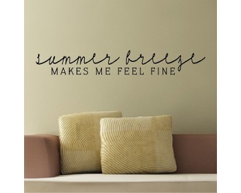 Summer Breeze.....Beach Wall Quotes Words Removable Beach Decals 